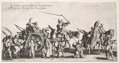 The Bohemians: The Bohemians Marching: The Rear Guard by Jacques Callot