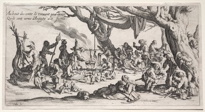 The Bohemians: The Stopping Place: The Feast of the Bohemians by Jacques Callot