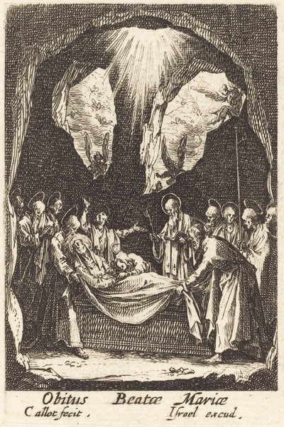 The Burial of the Virgin, in or after 1630 by Jacques Callot