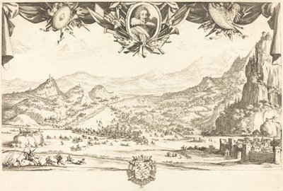 The Combat of Avigliana, in or after 1631 by Jacques Callot