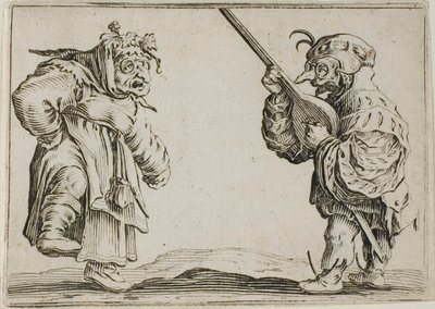 The Dancers with the Lute (from The Caprices) by Jacques Callot