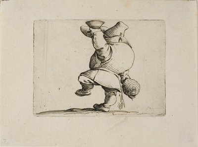 The Drinker Seen from the Back, from Varie Figure Gobbi by Jacques Callot