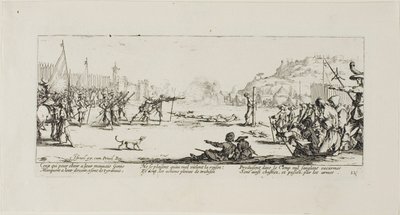 The Firing Squad, Plate Twelve from The Miseries of War by Jacques Callot