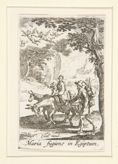 The Flight into Egypt, no. 9 from The Life of the Virgin by Jacques Callot