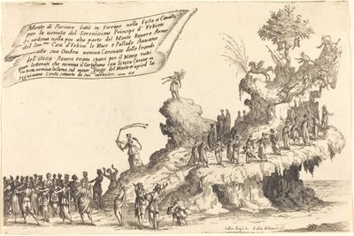 The Float of Mount Parnassus, 1616 by Jacques Callot