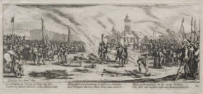 The Large Miseries of War: Burning at the Stake by Jacques Callot