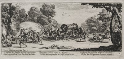 The Large Miseries of War: Highway Robbery by Jacques Callot