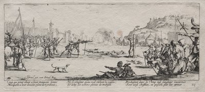 The Large Miseries of War: The Firing Squad by Jacques Callot