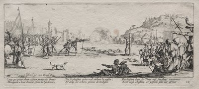 The Large Miseries of War: The Firing Squad by Jacques Callot