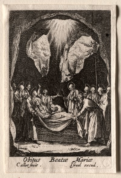 The Life of the Virgin: The Entombment of the Virgin by Jacques Callot