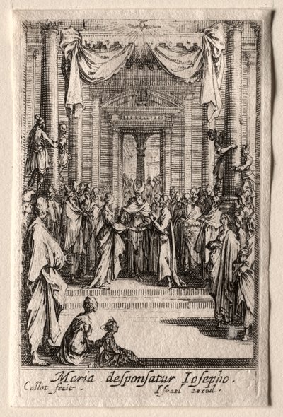 The Life of the Virgin: The Marriage of the Virgin by Jacques Callot