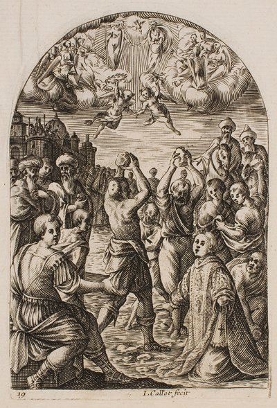 The Martyrdom of St. Stephen, from the series “Pictures of Rome” by Jacques Callot