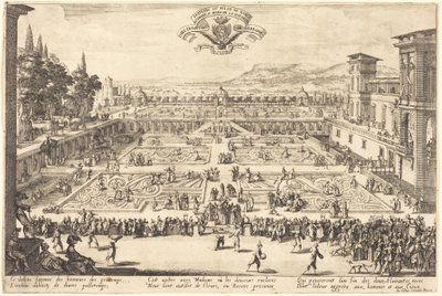 The Palace Gardens at Nancy by Jacques Callot