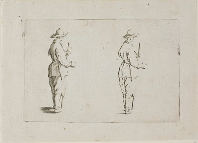 The Peasant Holding a Goblet, from The Caprices by Jacques Callot
