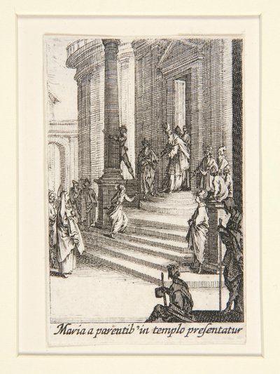 The Presentation of the Virgin, no.3 from The Life of the Virgin by Jacques Callot