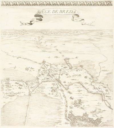 The Siege of Breda [plate 2 of 6] by Jacques Callot