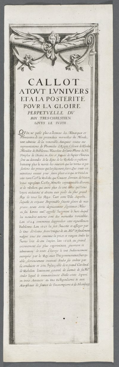 The Siege of La Rochelle: Plate 4 by Jacques Callot