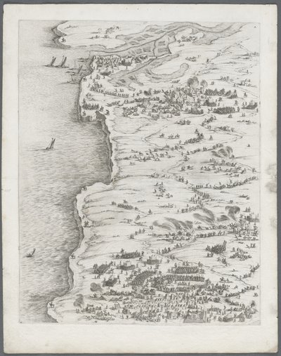 The Siege of La Rochelle: Plate 5 by Jacques Callot