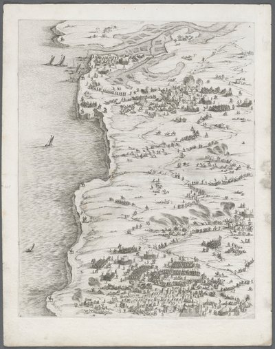 The Siege of La Rochelle: Plate 5 by Jacques Callot