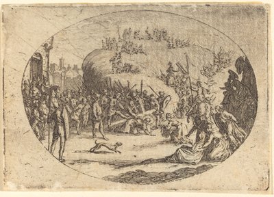 The Small Carrying of the Cross by Jacques Callot
