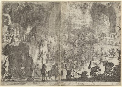 The Temptation of Saint Anthony (first version), c. 1617 by Jacques Callot