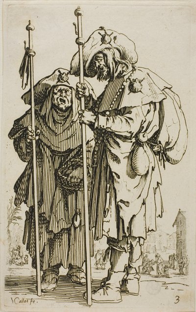 The Two Pilgrims, plate three from 