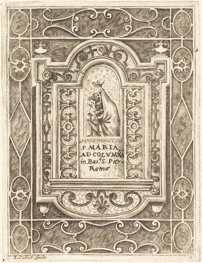 The Virgin at the Column by Jacques Callot
