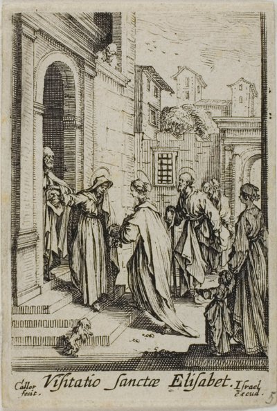 The Visitation of St. Elizabeth, from The Life of the Virgin by Jacques Callot
