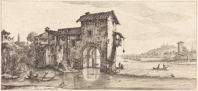 The Watermill by Jacques Callot