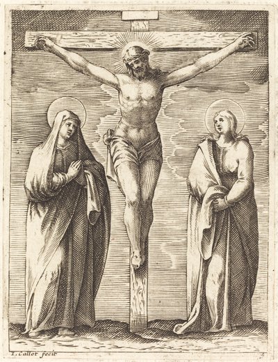Virgin and Saint John at the Foot of the Cross by Jacques Callot