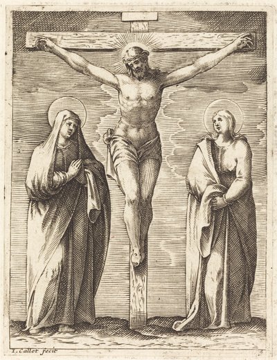 Virgin and Saint John at the Foot of the Cross by Jacques Callot