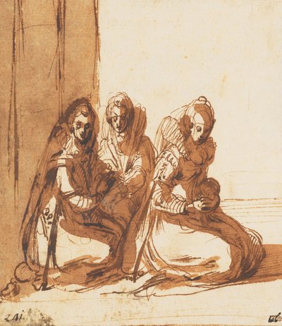 Seated Women by Jacques Callot