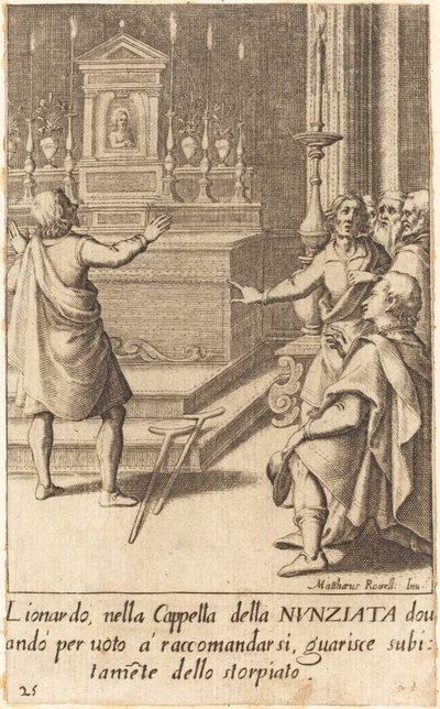 Leonardo by Jacques Callot after Matteo Rosselli