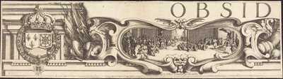The Siege of La Rochelle [plate 1 of 16] by Jacques Callot and Abraham Bosse