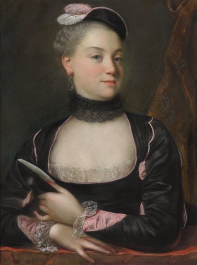 Portrait of a French Actress, c. 1746 by Jacques Charles Allais