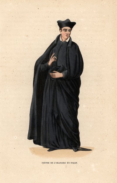 Priest of the Congregation of the Oratory, Italy by Jacques Charles Bar