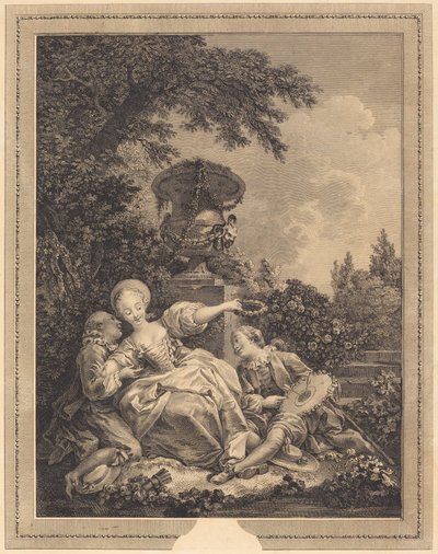 The Fixed Coquette by Jacques Couché and Jean Dambrun after Jean Honoré Fragonard