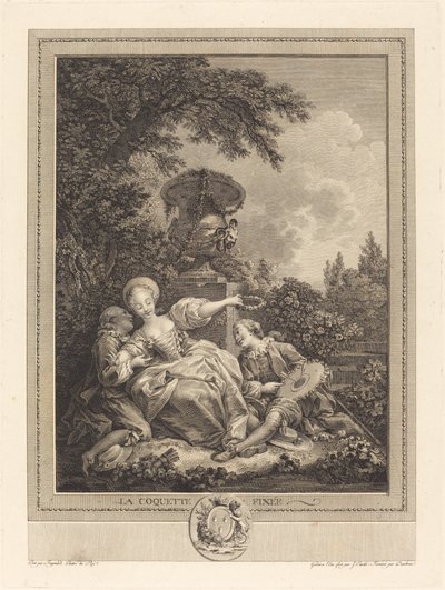 The Fixed Coquette by Jacques Couché and Jean Dambrun after Jean Honoré Fragonard