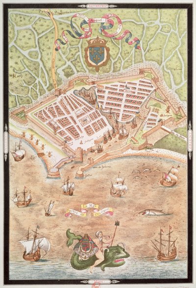 Facsimile of a Plan of Le Havre in 1583, from 