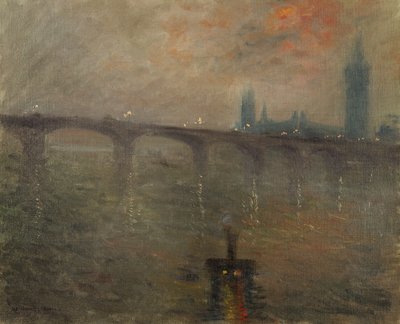 Evening, Westminster from Waterloo Bridge by Jacques Emile Blanche