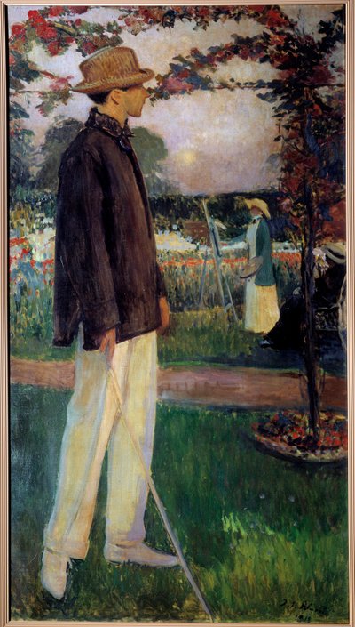 Full-Length Portrait of Jean Cocteau (1889-1963) Writer by Jacques Emile Blanche
