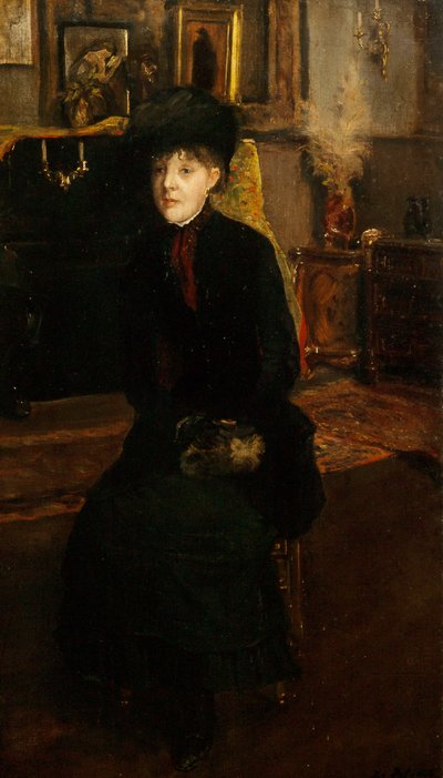 Portrait of Mary Cassatt by Jacques Emile Blanche