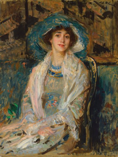 Portrait of the Ballet Dancer Tamara Karsavina by Jacques Emile Blanche