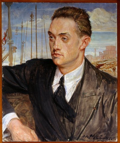 Portrait of the French writer Henri de Montherlant (1896-1972) by Jacques Emile Blanche