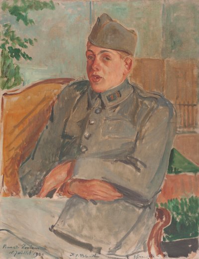Portrait of the Pianist and Composer Francis Poulenc by Jacques Emile Blanche
