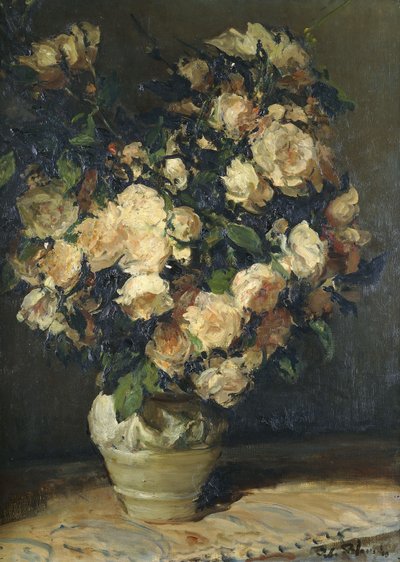 Roses in a Vase by Jacques Emile Blanche
