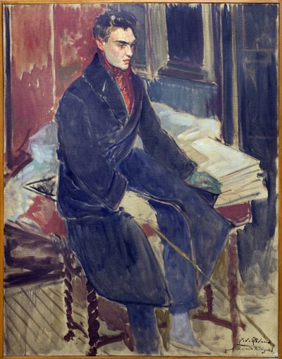 Study for the Portrait of Raymond Radiguet (1903-1923) by Jacques Emile Blanche