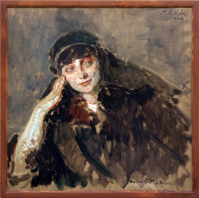 Study for the Portrait of Countess Anna Elisabeth de Noailles by Jacques Emile Blanche