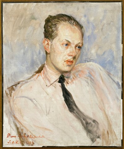 Study for the portrait of Pierre Drieu La Rochelle by Jacques Emile Blanche