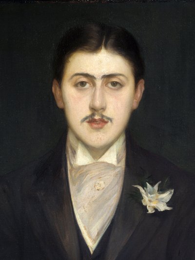 Portrait of Marcel Proust (detail) by Jacques Emile Blanche